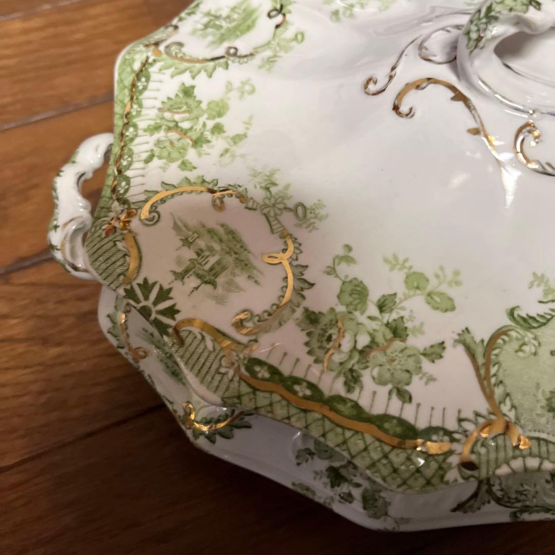 限定最終アンティークウェッジウッド高額キャセロールヴィンテージ形が凝ったデザイン