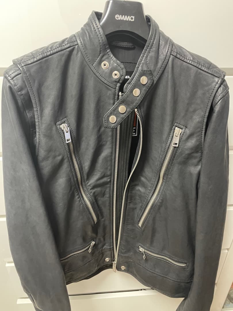 dieselレザーライダースジャケット