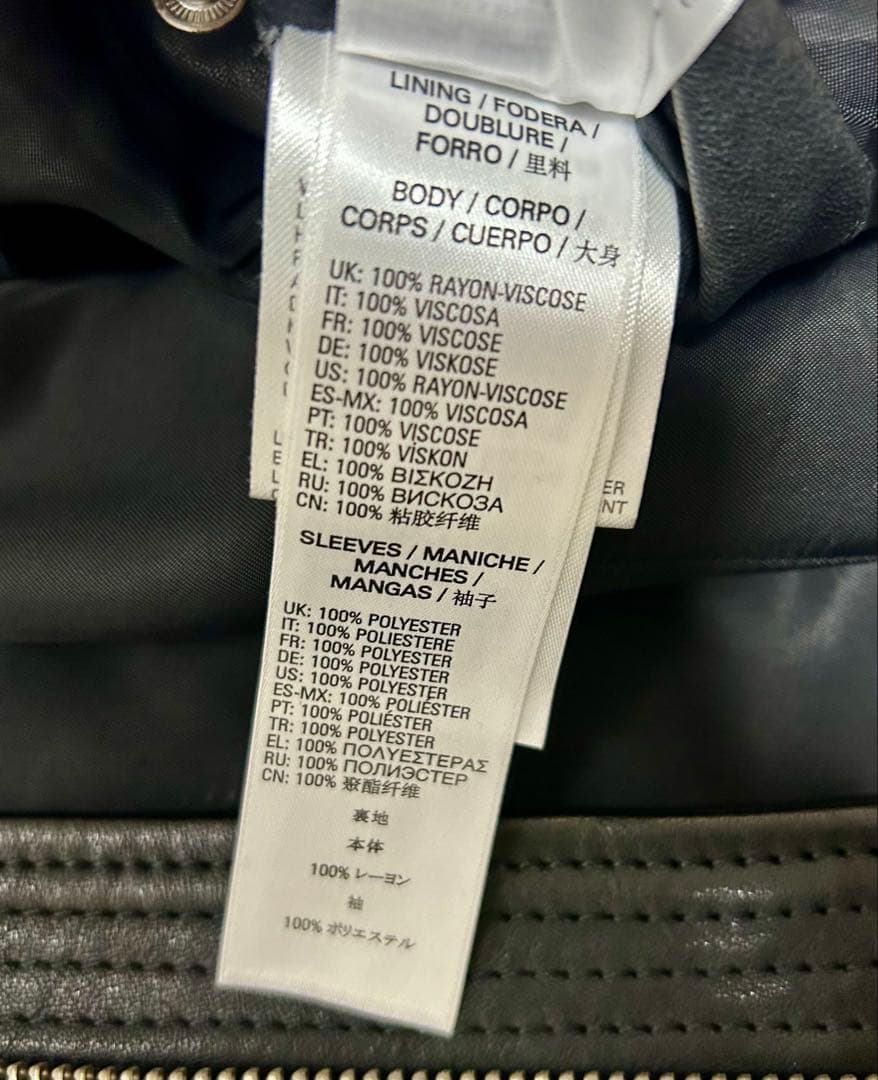 dieselレザーライダースジャケット