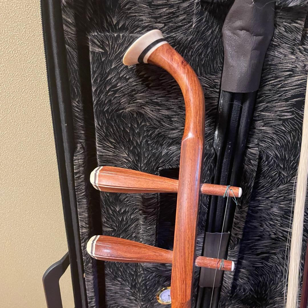 二胡 蛇本革 弓付き ケース付き