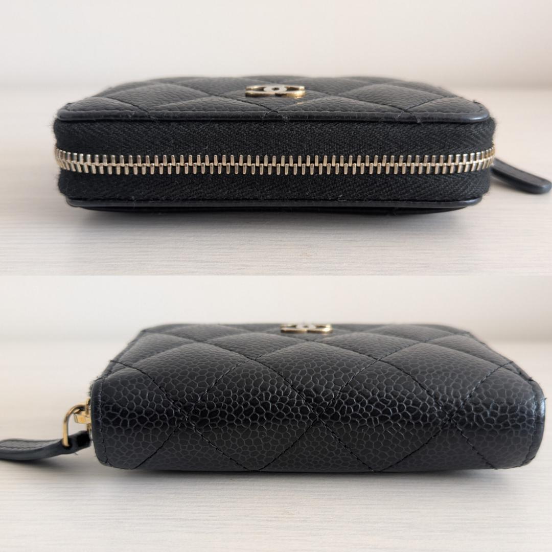 CHANEL シャネル マトラッセ パース キャビアスキン ブラック