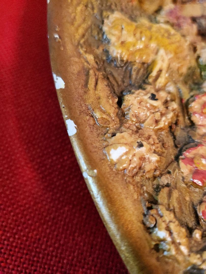 英国　アンティーク　壁掛け　陶器