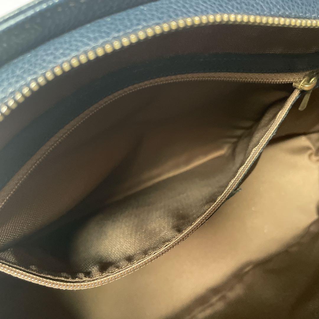 希少⭐︎OLD COACH マディソン イタリア製 ネイビー 2wayハンドバッグ