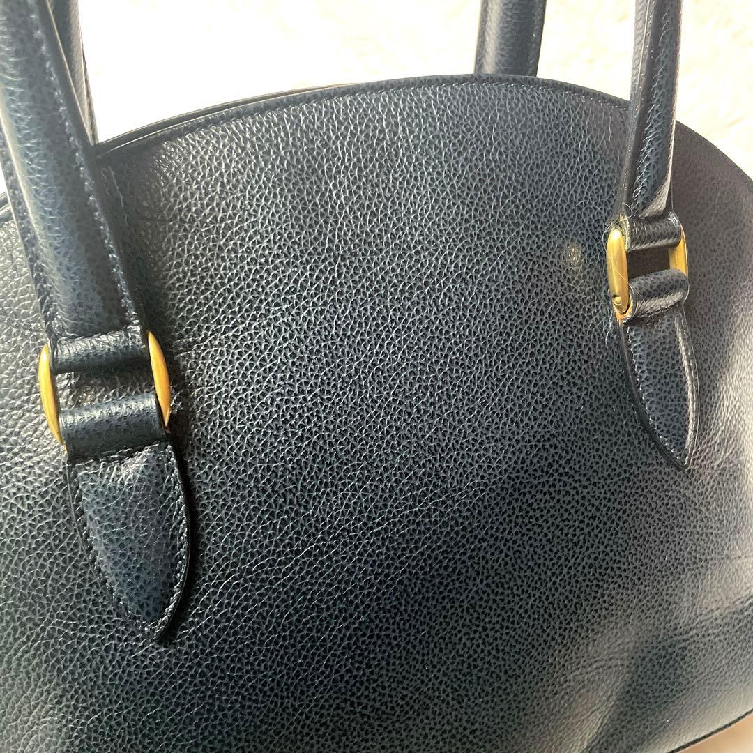 希少⭐︎OLD COACH マディソン イタリア製 ネイビー 2wayハンドバッグ