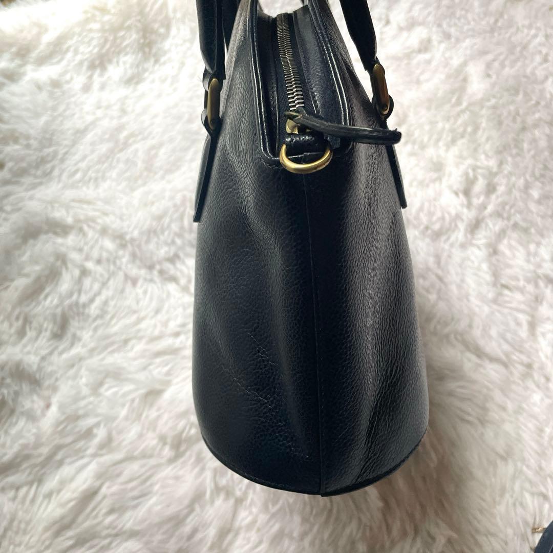 希少⭐︎OLD COACH マディソン イタリア製 ネイビー 2wayハンドバッグ