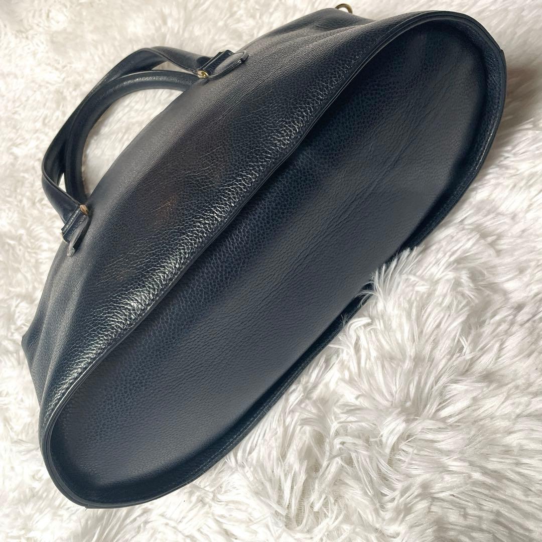 希少⭐︎OLD COACH マディソン イタリア製 ネイビー 2wayハンドバッグ