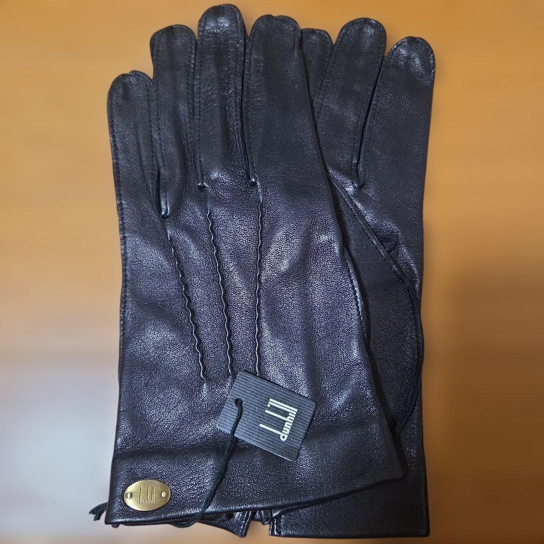 dunhill/ALFREDDUNHILL ダンヒル レザー　手袋 黒 Mサイズ