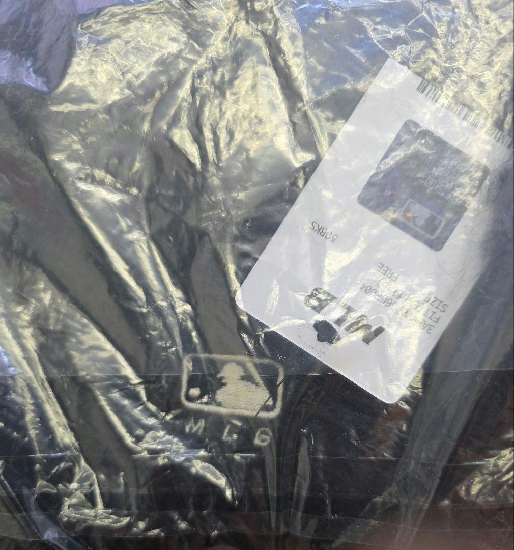 新品韓国購入MLBビーニー黒ニット帽キャップ猫耳カリナニューエラ