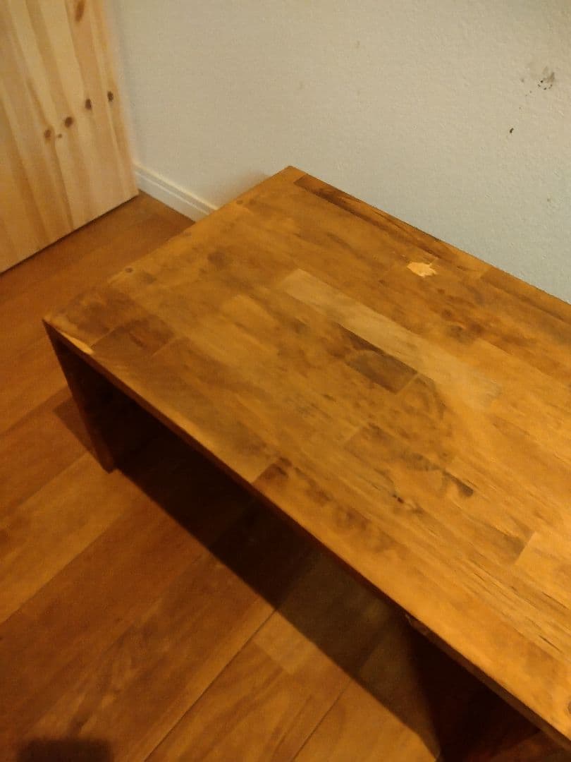 木製　ハンドメイド　オーダー　コの字　ベンチ　水槽台　シェルフ　ワトコオイル