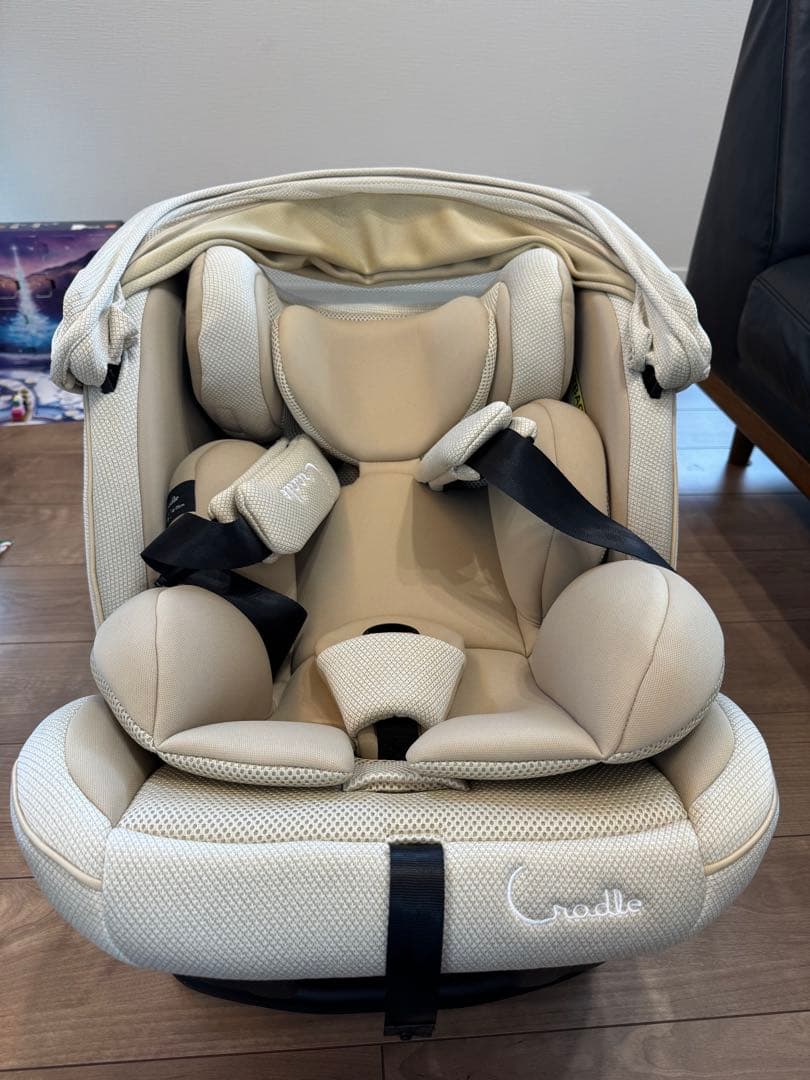 チャイルドシート クレイドル カルートロング 美品 保証書付き