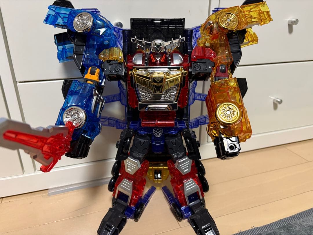 韓国トイ　ハローカーボット　ジャイアントローダー オールスター　三体合体