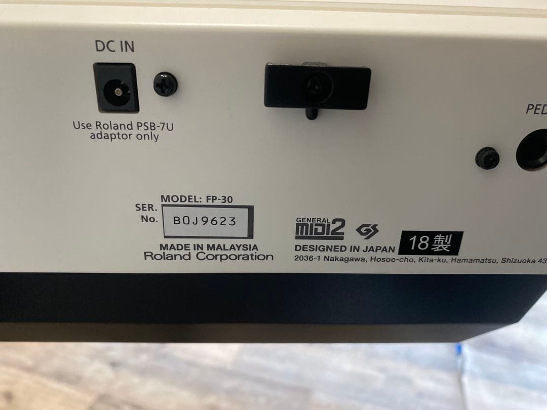 【はこ直接引取価格】Roland 電子ピアノ コンパクトタイプ FP30