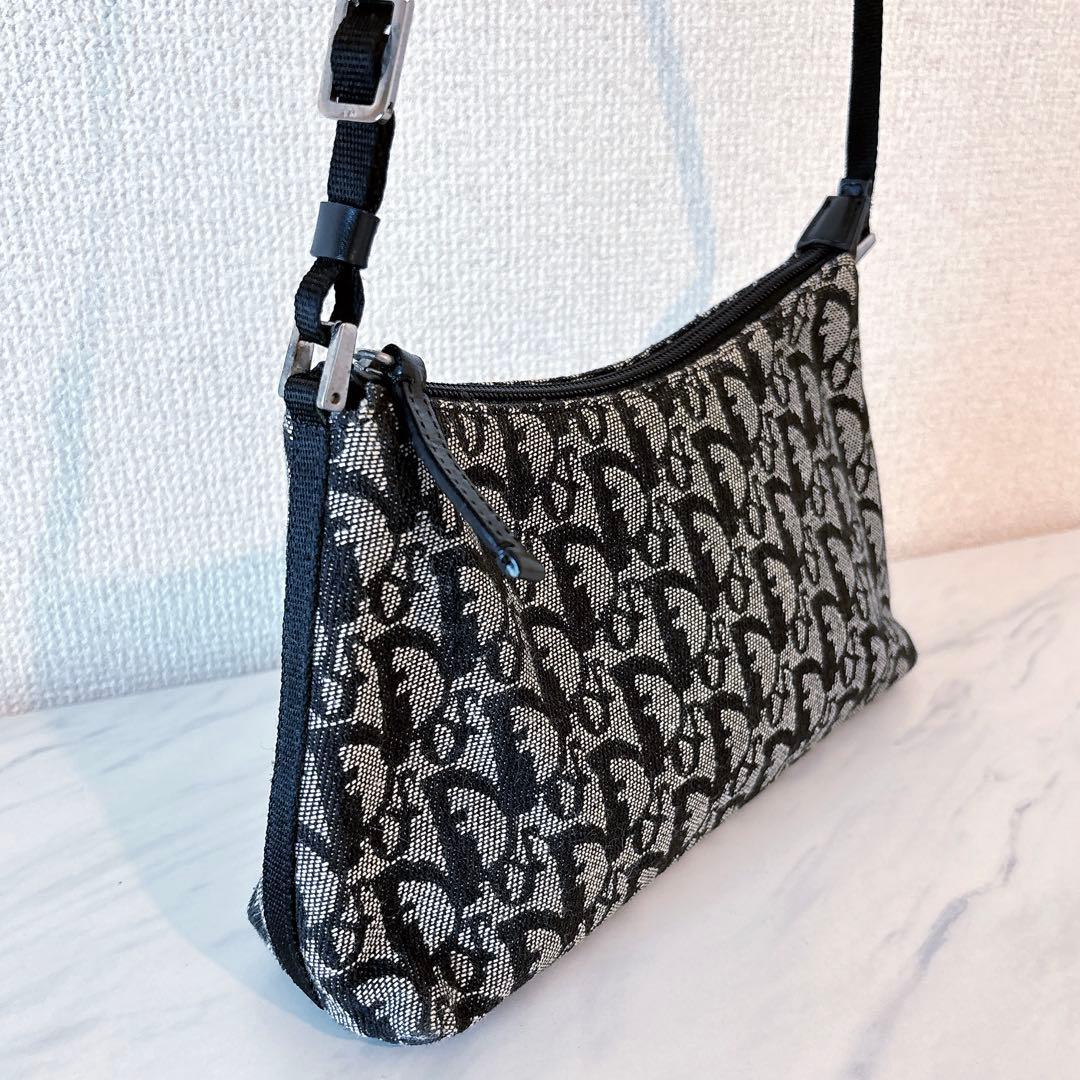大人気 Dior ディオール 黒 トロッター ショルダーバッグ ミニバッグ