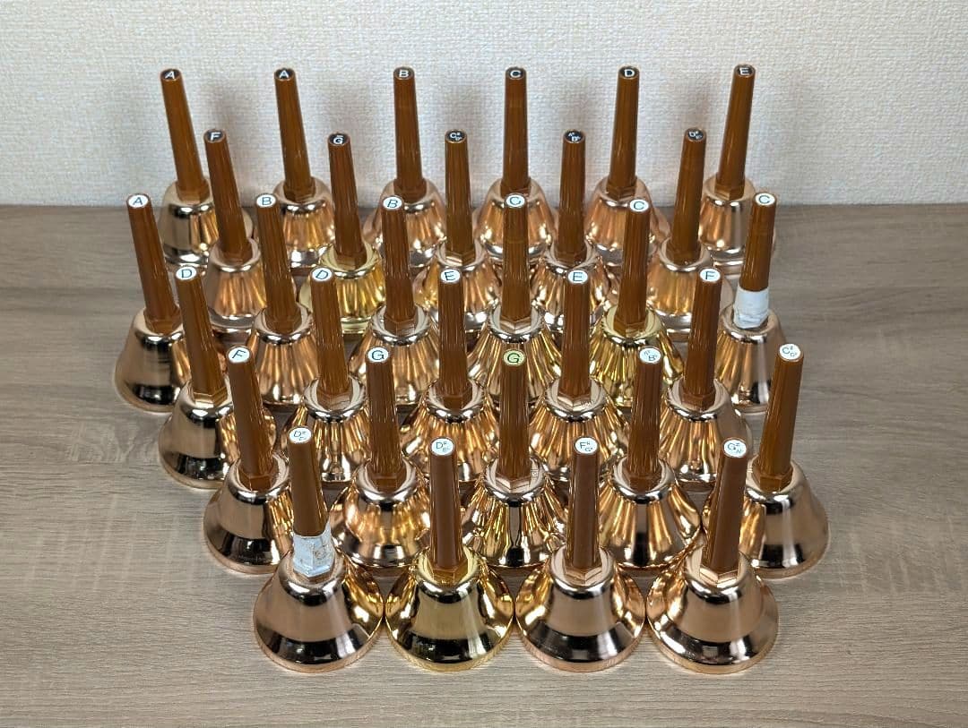 【現状品】ミュージックベル 23音 31本セット ハンドベル 内田洋行 ウチダ
