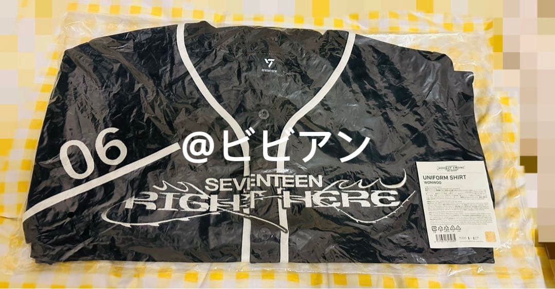 SEVENTEEN RIGHT HERE ユニフォーム ウォヌ　新品未開封