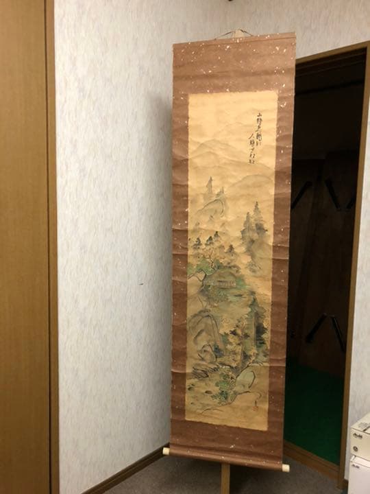 辰本青花　掛け軸