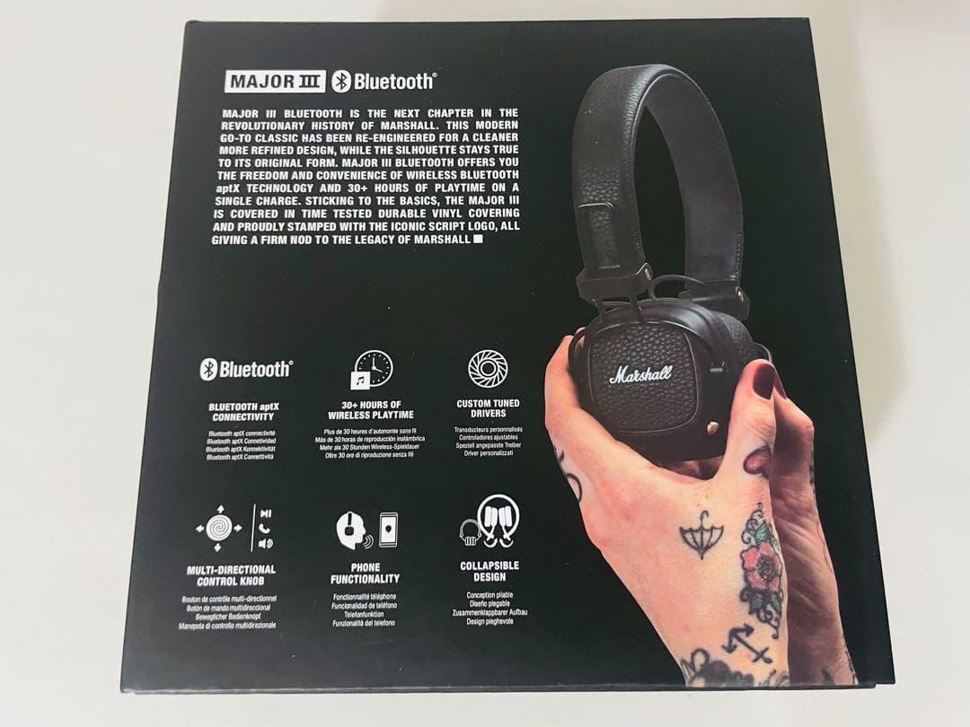 正規品 マーシャル ヘッドホン ブラック MAJOR III メジャー3 ⑩