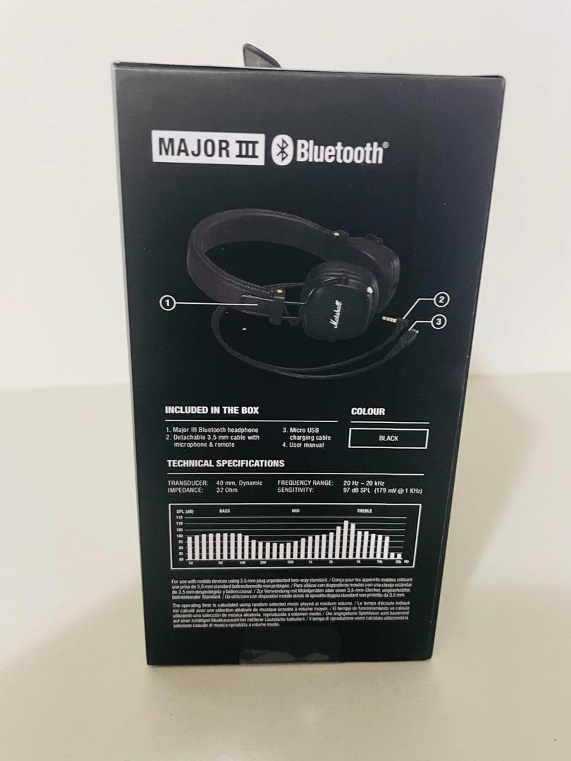 正規品 マーシャル ヘッドホン ブラック MAJOR III メジャー3 ⑩