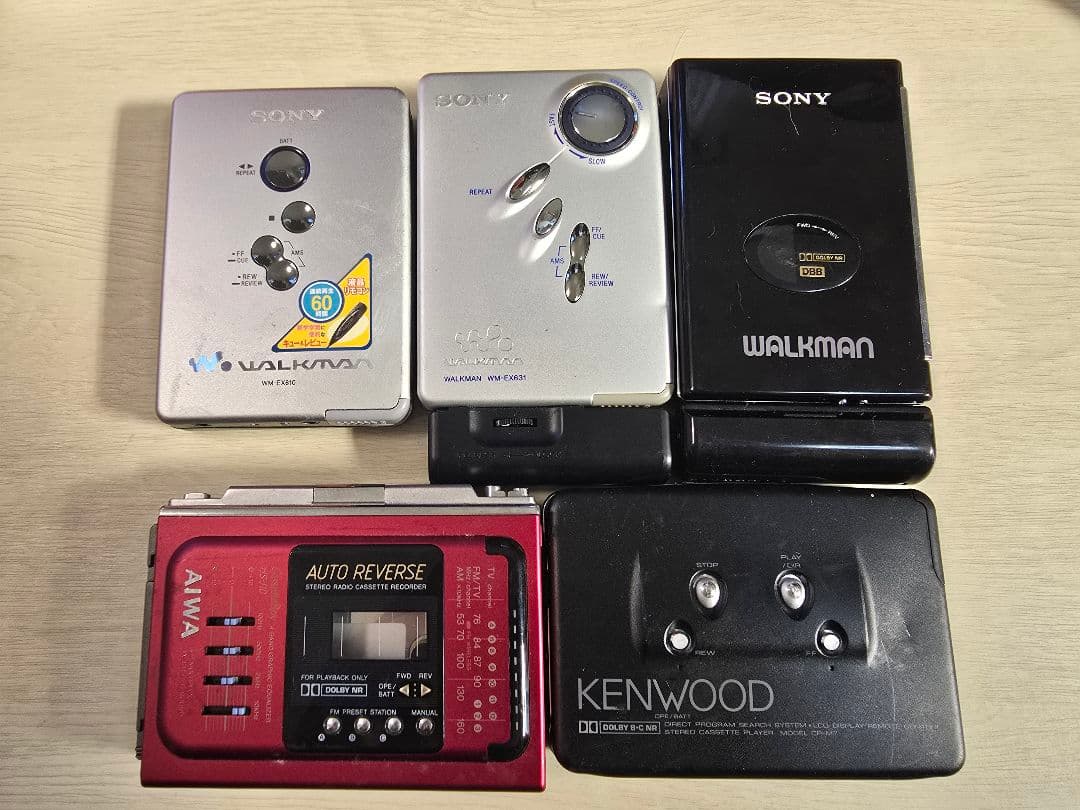 SONY KENWOOD AIWAポータブルカセットプレーヤー