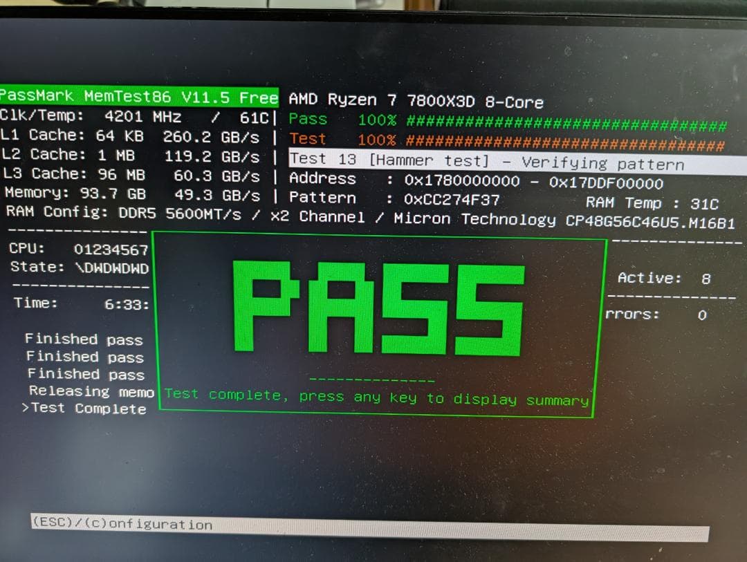 Crucial DDR5メモリ 5600MT/s 96GB(48GBx2)