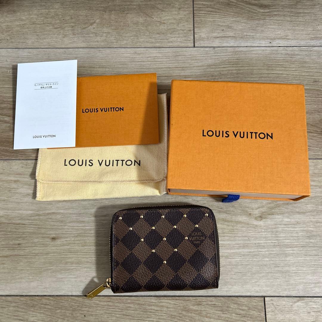 ルイヴィトン ダミエ パース スタッズ 限定 ローズバレリーヌ