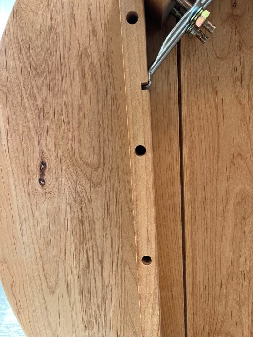 モモナチュラル　円形ダイニングテーブル 直径950mm