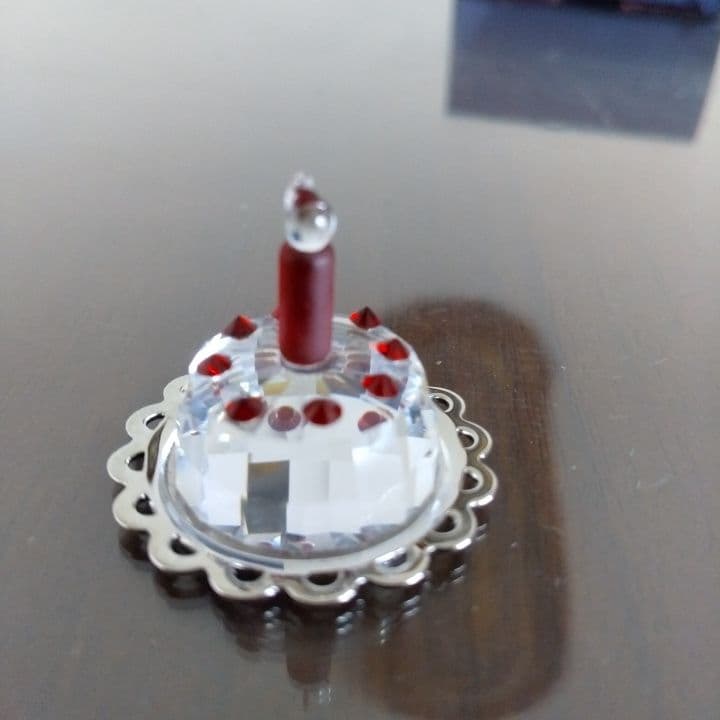 SWAROVSKI クリスタル ケーキ型 装飾品⭐︎お買い上証明書付き