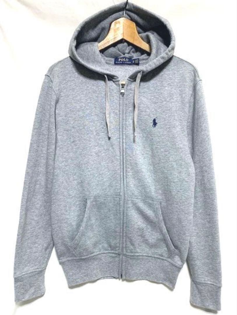 Polo Ralph Lauren グレー ジップアップパーカー　短丈