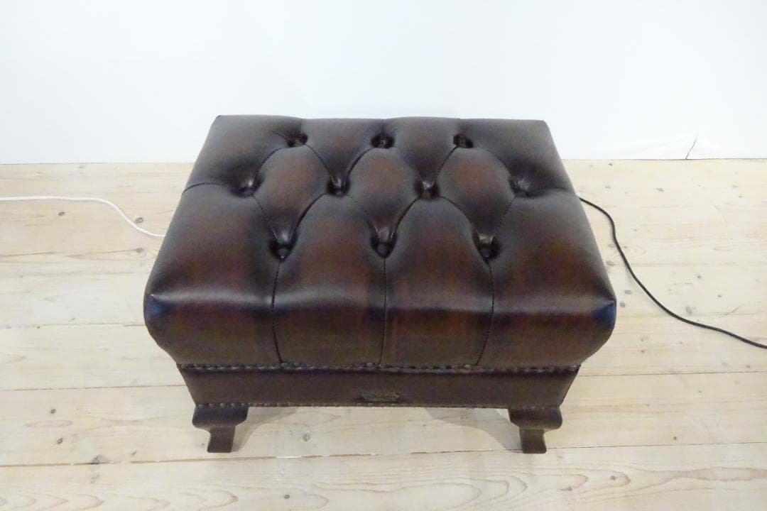 VINCENT/ヴィンセント　スツール　オットマン　本革　英国ヴィンテージ