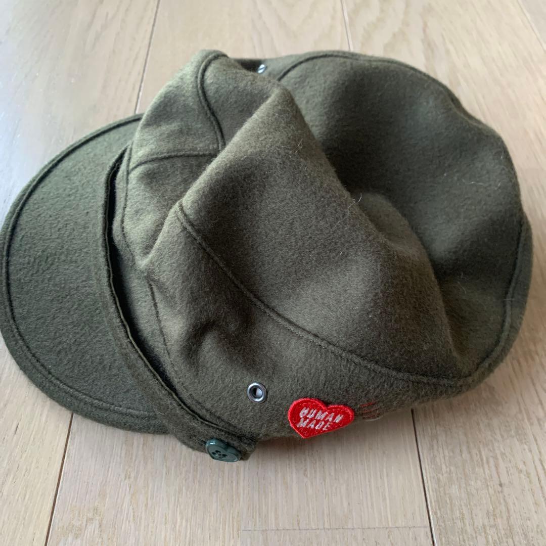 HUMAN MADE オリーブグリーンキャップ