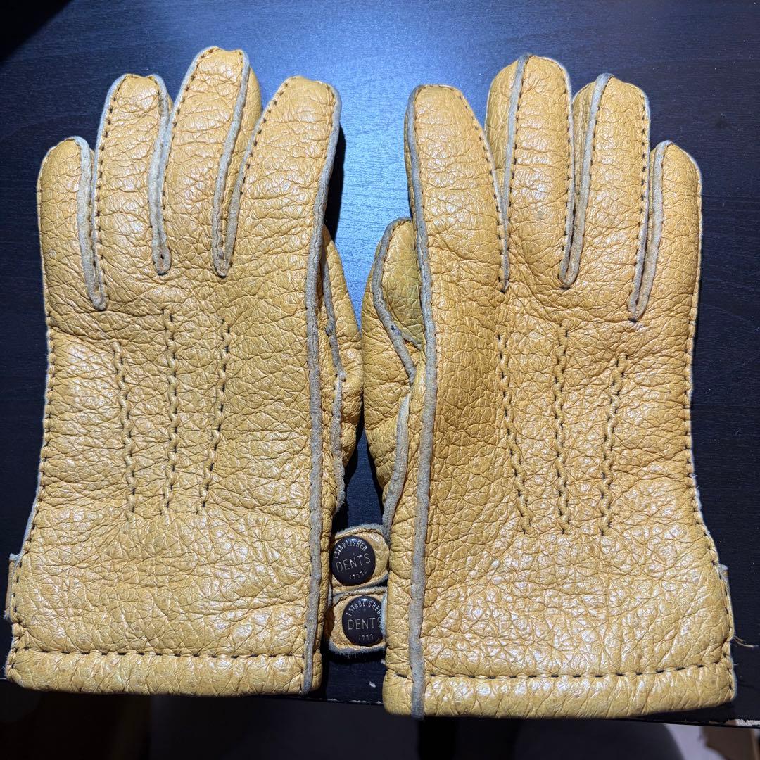 DENTS デンツ ペッカリーレザー カシミアライナー ヘリテージコレクション7