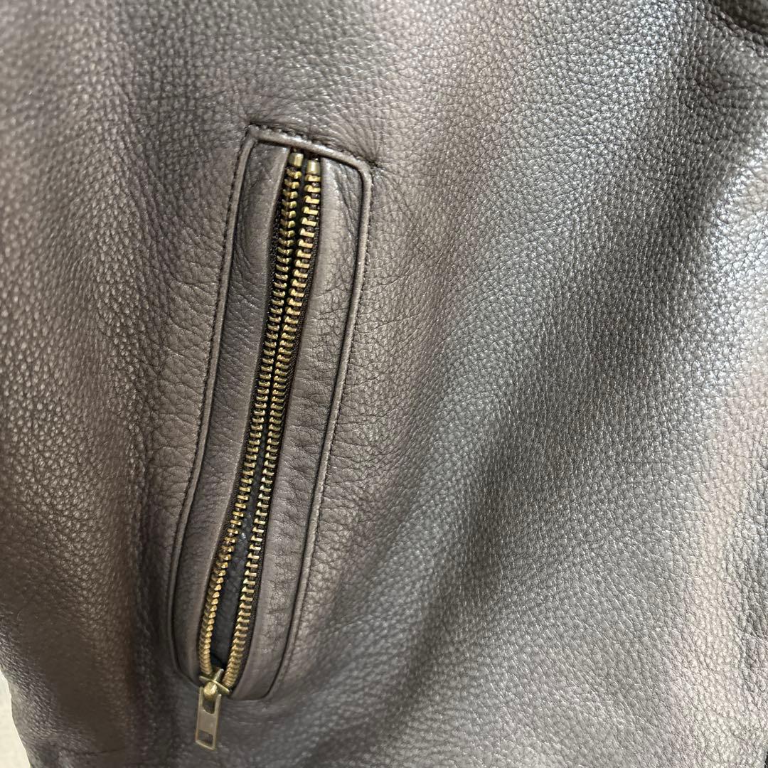 エディーバウアー Eddie Bauer スイングトップ レザージャケット L