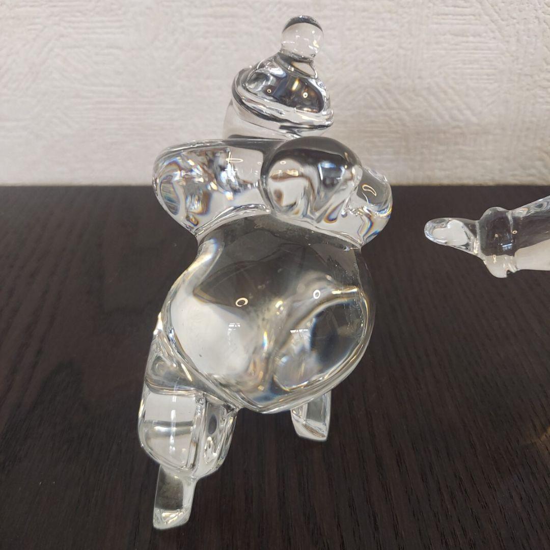 バカラ 置物 インテリア Baccarat フィギュア ベア 熊 クマの休日