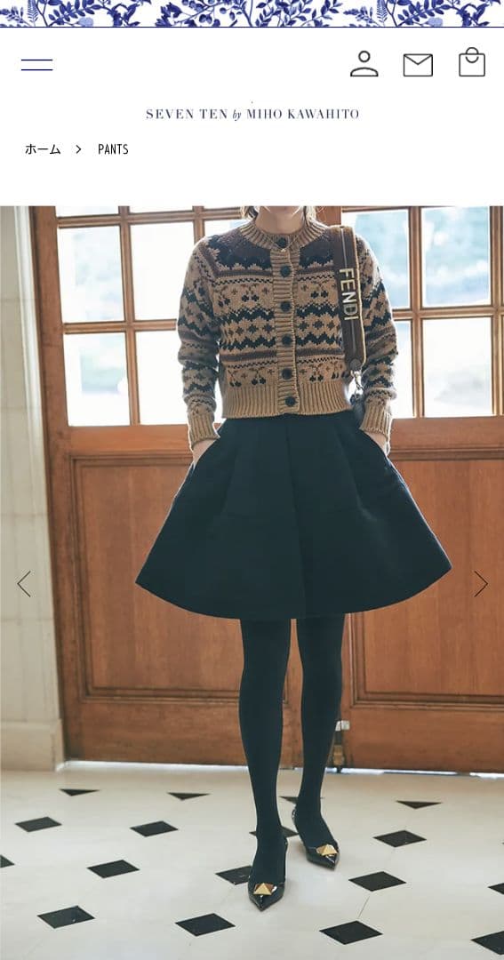 seventen　セブンテン　ハイウエストフレアキュロット