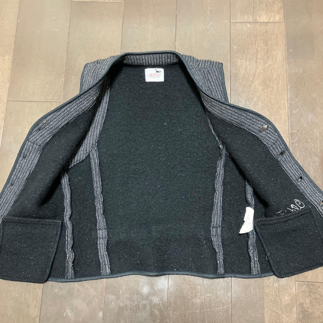 GANGSTERVILLE ビーチクロスベスト S ごま塩