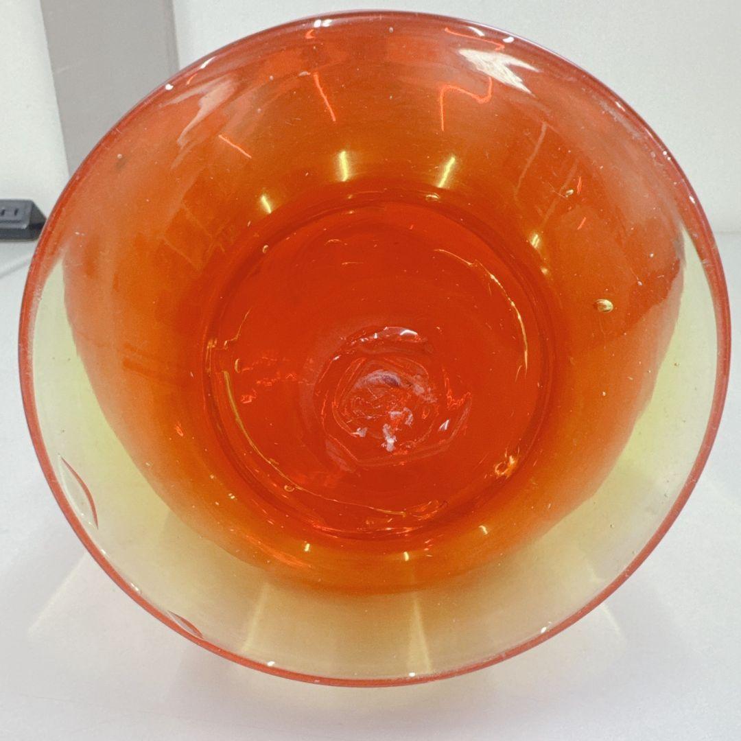 豪華 ツイスト 琉球ガラス 花瓶 昭和レトロ 沖縄 花器 置物 ガラス細工