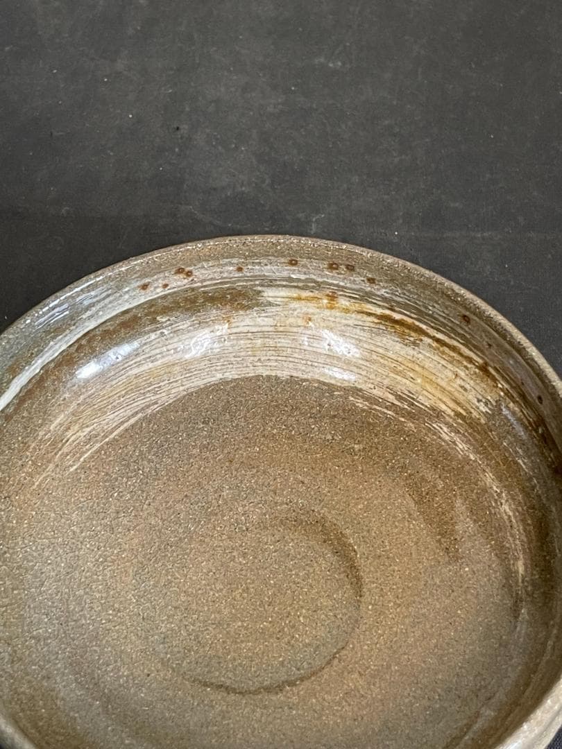 楽山焼　茶碗　長岡住右衛門作　共箱　３３６