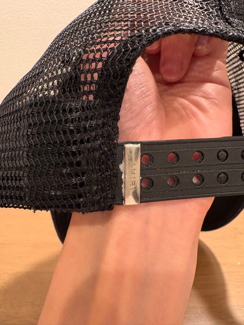 AMIRI メッシュキャップ　ブラック【スポン・ジボブ】