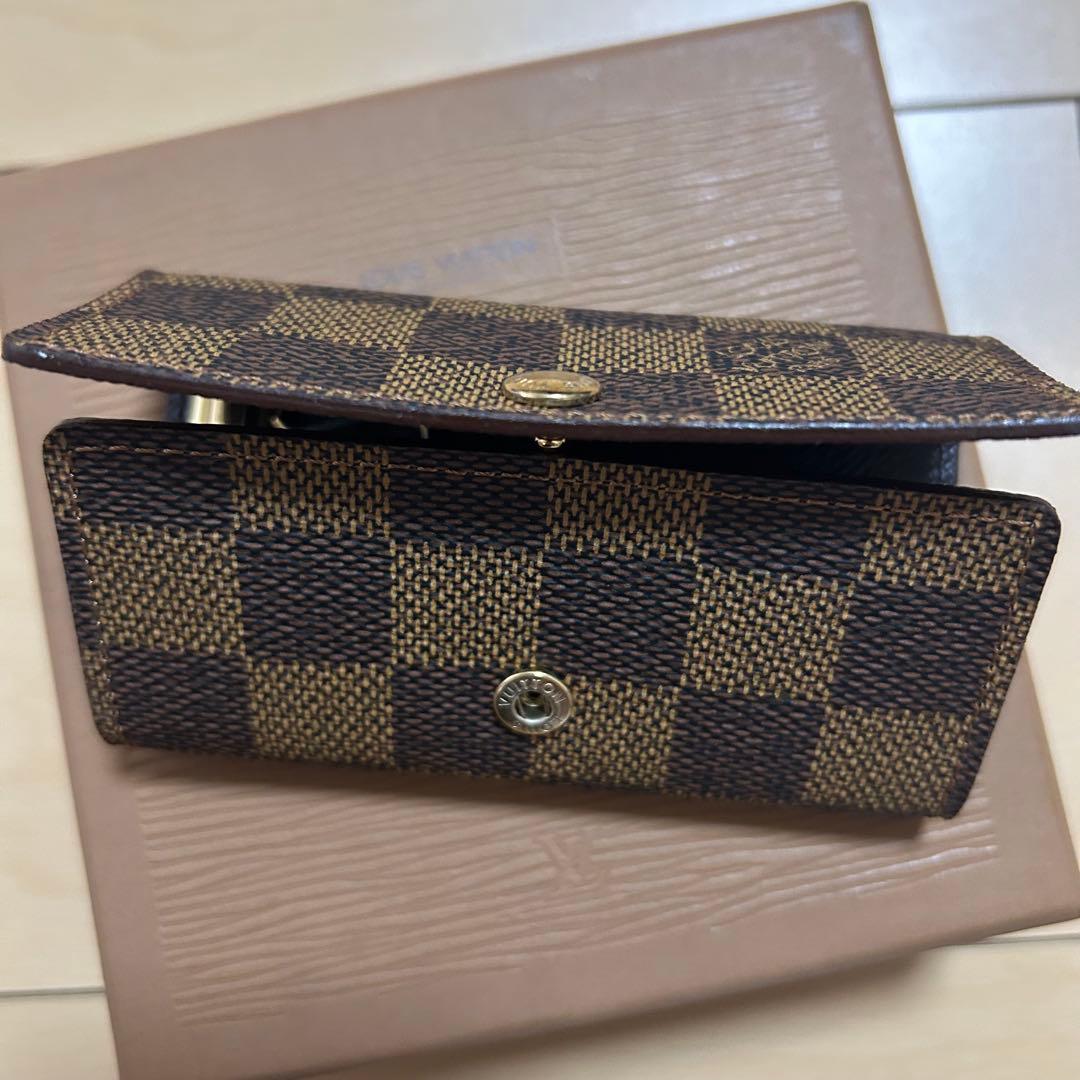 LOUIS VUITTON 4連キーケース ダミエ ブラウン