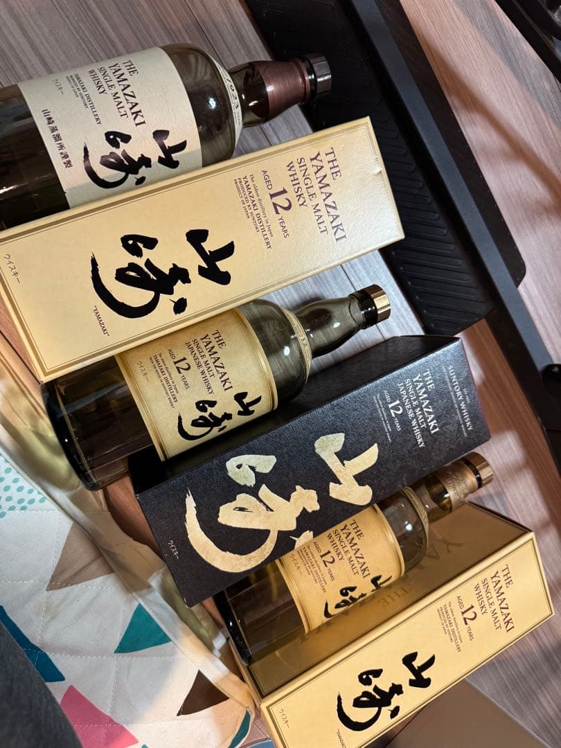 山崎12年　空瓶、箱　3組