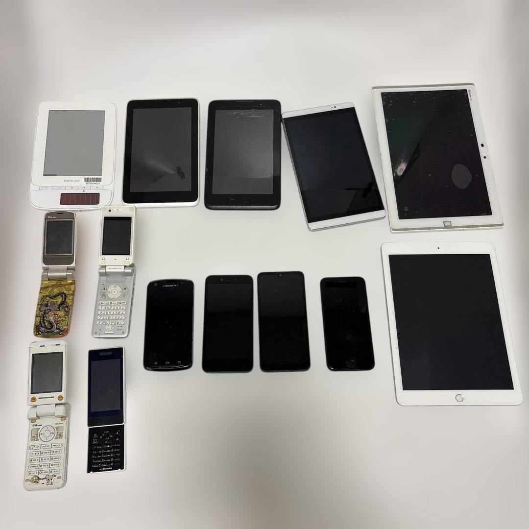 【現状品】携帯電話 iPhone スマホ タブレットなど 14点まとめ 部品取り