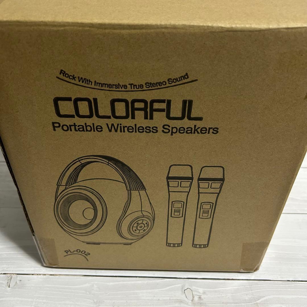 【新品】ワイヤレス カラオケセット マイク2本付き リモコン付き パーティー