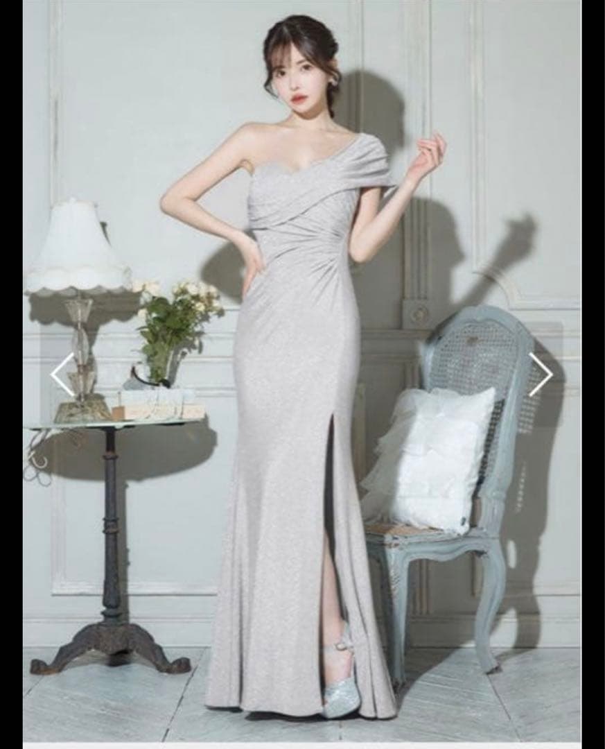 Suger JEAN MACLEANジャンマクレーン ロングドレス M シルバー