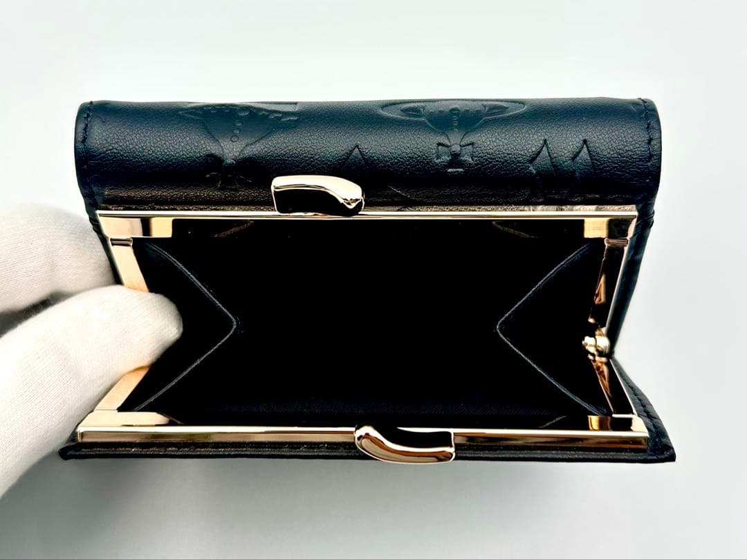 【♡新品✦人気♡】Vivienne Westwood 三つ折り財布 ブラック/黒