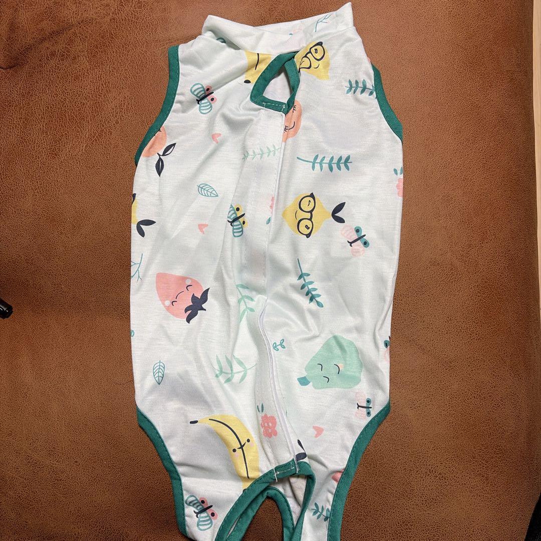 【新品】猫 術後服回復スーツ 通気性抜群 舐め防止 ジャンプスーツ型グリーンXL