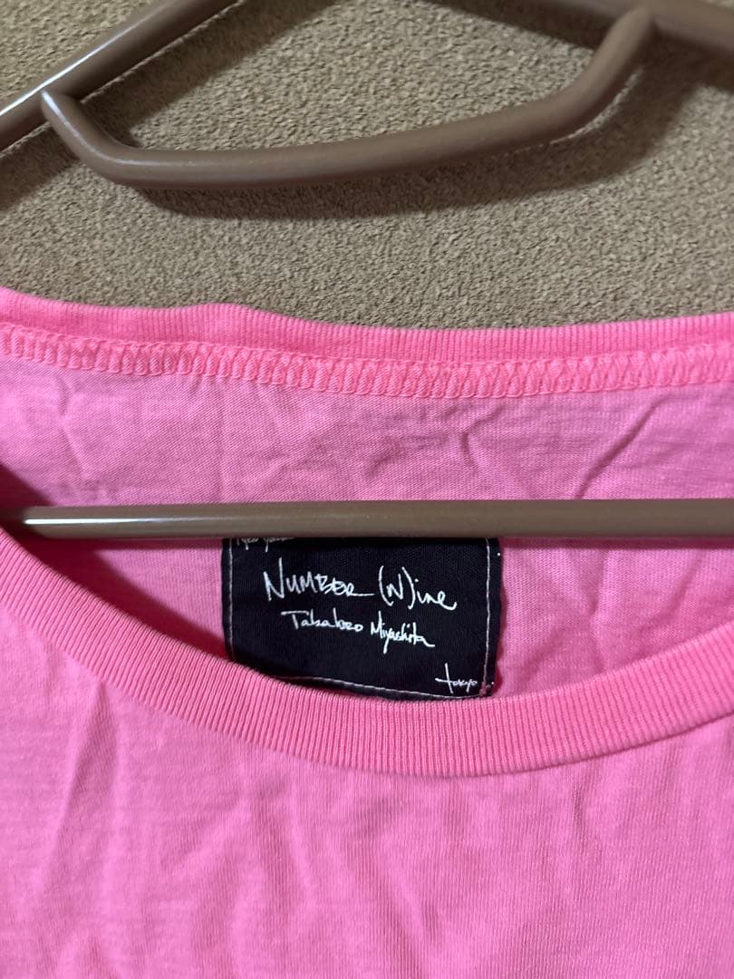 ナンバーナイン　Tシャツ　ピンク