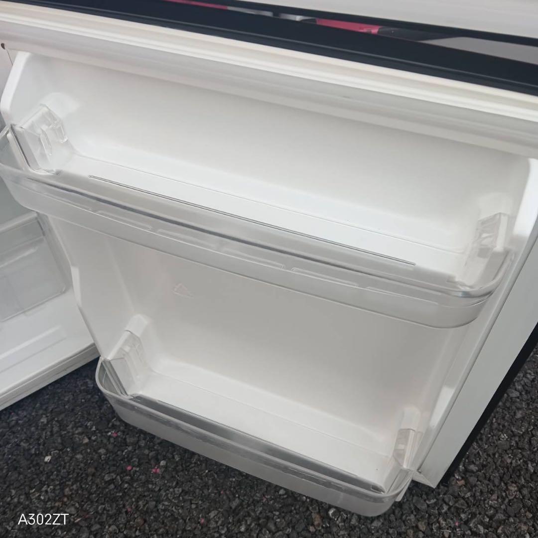 A438★2020年製★ヤマゼン　冷蔵庫　黒　ブラック　一人暮らし