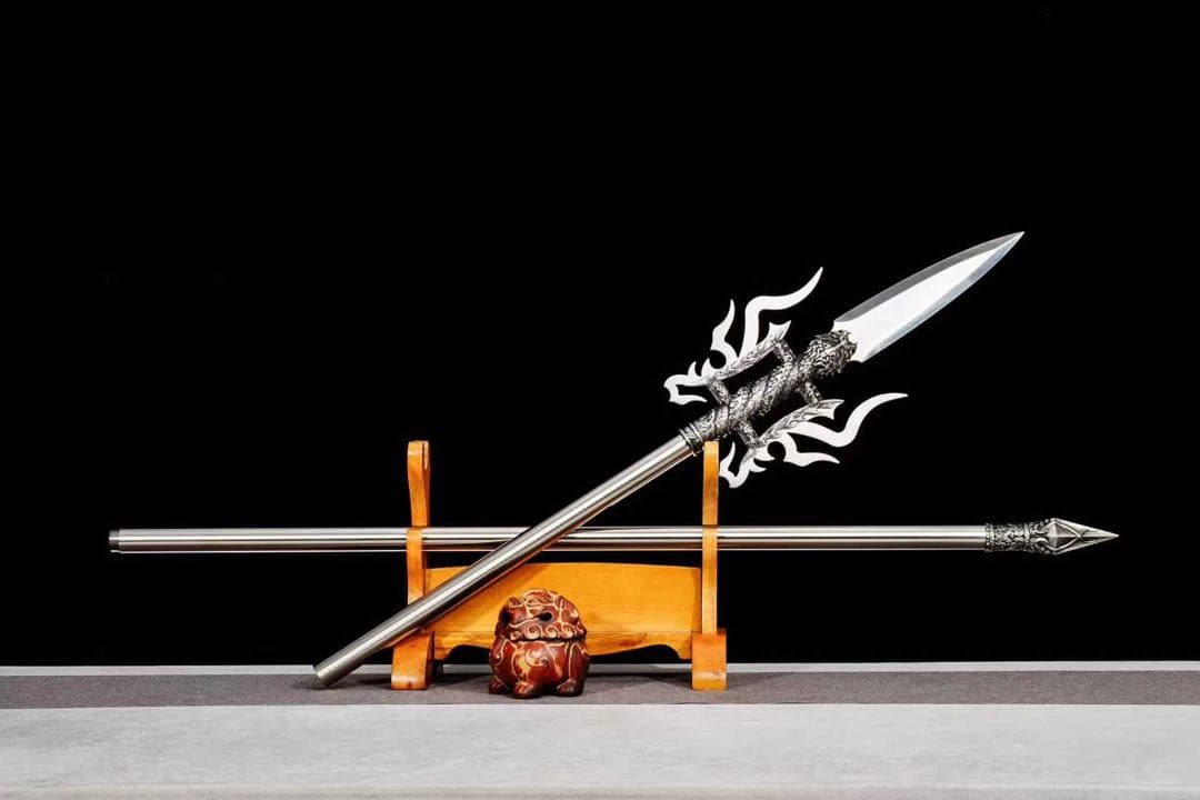 三芒贯月 分割式模造槍 武具 舞踊刀 古兵器