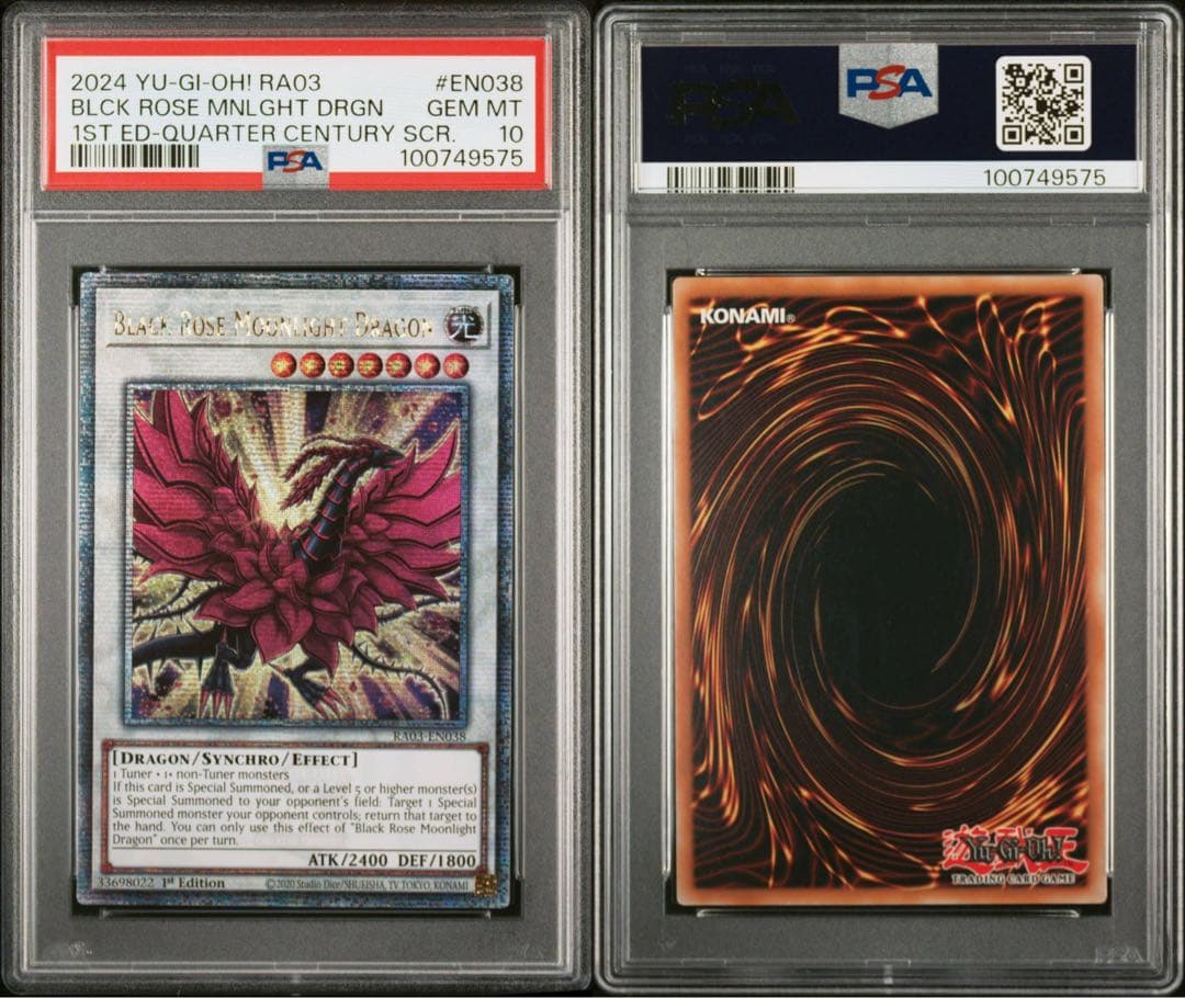 遊戯王　ボナンザ　イラスト違い　ブラック・ローズ・ドラゴン　PSA10