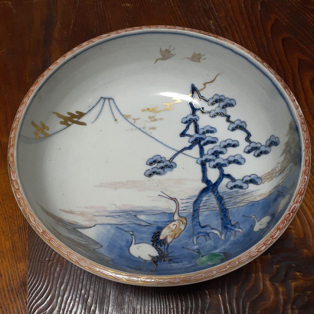 江戸時代金蘭出深皿2枚セット